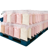 Poudre acrylique scintillante non toxique de qualité professionnelle pour salon, avec logo personnalisé OEM, ensemble de poudre à tremper pour ongles 3 en 1 rose 1KG