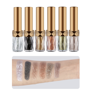 Bán Buôn Trung Quốc Mới <span class=keywords><strong>6</strong></span> Màu Sắc Không Có Moq In Logo Chất Lỏng Eyeshadow Ăn Chay Nhanh Chóng Làm Khô Lâu Dài Chất Lượng Cao Chất Lỏng Bóng Mắt - Product Image 1
