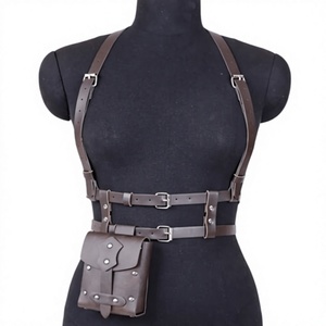 Sac à bandoulière tactique FAZMAX en cuir véritable noir, unisexe, avec doublure en cuir véritable, fermeture éclair, sangle détachable - Product Image 1