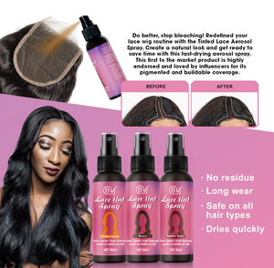 Nhãn Hiệu Riêng Không Thấm Nước Tóc Giả Tóc Ren Keo Và Remover Nhanh Khô Ren Tint Phun Mousse Tóc Mở Rộng Công Cụ - Product Image 5