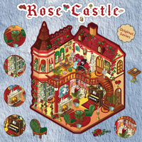 Rose Castle – Jouet éducatif créatif 3D personnalisé pour enfants, scène miniature, puzzle de loisirs, autocollant paysager anti-stress