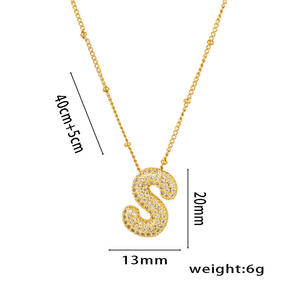 Collar Ajustable con Colgante de 26 Letras del Alfabeto Inglés, Joyería de Lujo Exquisita para Hombres y Mujeres, Gran Venta - Product Image 2