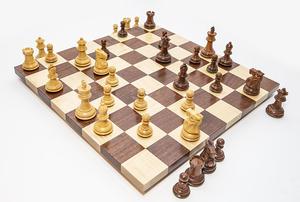 Juego de mesa de madera hecho a mano, juego de <span class=keywords><strong>ajedrez</strong></span> real de lujo <span class=keywords><strong>moderno</strong></span>, regalo de cumpleaños, aniversario - Product Image 3