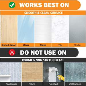 شرائط تعليق الصور بدون إتلاف، مشابك لتعليق الملصقات على الحائط، 40 شريطًا، 20 زوجًا، متوسطة الحجم، بيضاء اللون - Product Image 5