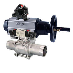 Bille DNOVA en acier inoxydable AISI 304 pour soudage 25 bars manuel BV3131P 3pc -FP-W-ISO-H LONG 2 BV3131P(3pc)-FP-W-ISO-H LONG Ball V - Product Image 1