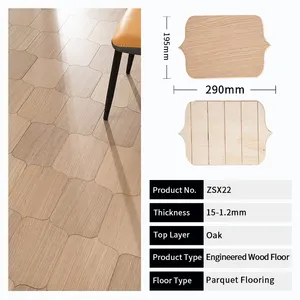 300 Models Italian High-end Indoor Engineered Wood Flooring Versailles Vintage 1.2mm Hardwood Veneer Parquet Flooring