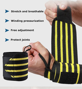 Custom Strong <b>Nylon</b> Plastic Powerlifting Wrist Support Padded Sport Weightlifting Wraps Professional Protection for Unisex Use - Product Image 3