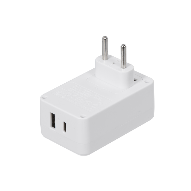 Wholesale USB Type-C Wall Charger Adapter with Europe Plug USB-C + USB-A Ports CE/UKCA Certified for Laptop & Camera Use
