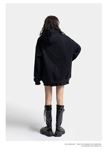 Sudaderas con Capucha Extra Grandes Coreanas con Cordón y Estampado de Logotipo Personalizado Impreso en 3D para Niñas Adolescentes - Product Image 5