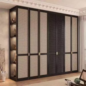 <span class=keywords><strong>Armoire</strong></span> de luxe moderne durable avec <span class=keywords><strong>porte</strong></span> en verre, facile à assembler, pour chambre à coucher, maison, hôtel, villa - Product Image 2
