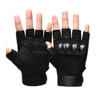 Gants tactiques courts de haute qualité pour hommes et femmes, sans doigts, pour l'entraînement et la musculation