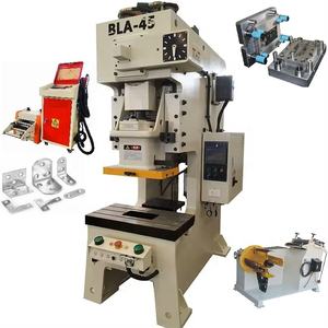 Máquina de fabricación de soporte de esquina de hierro en ángulo de esquina en forma de L y <span class=keywords><strong>prensa</strong></span> eléctrica de Punzonadora con molde de punzonado - Product Image 3