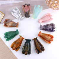 Figurines d'anges et archanges en pierre de quartz naturelle sculptées à la main pour la décoration - Vente en gros