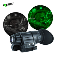 IREEDA PVS14S Resolusi Tinggi Fosfor Putih dengan Auto Gated dan Manual Gain IP67 Tahan Air Monokuler Penglihatan Malam untuk Observasi