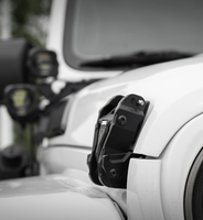 Verrou de capot noir en aluminium et fibre de carbone pour Jeep Wrangler JK Off-Road, accessoires de voiture pour extérieur