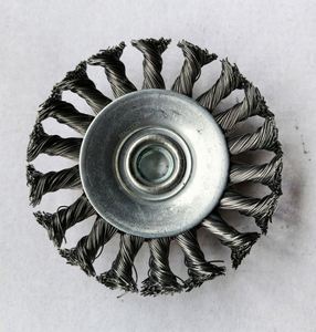 Prix d'usine – Disque de brosse métallique en cuivre de 4 et 5 pouces, type roue à fil d'acier, pour polissage, élimination de la rouille, nettoyage – Outils abrasifs - Product Image 4