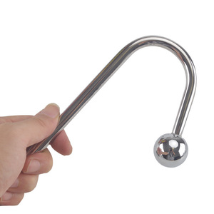 Plug Anale Elettrico in Metallo a Tre Dimensioni con Gancio, Massaggiatore Corporeo, Giocattolo Sessuale BDSM Fetish per Uomo e Donna - Product Image 2