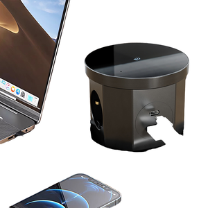 부엌 사무실을위한 USB 무선 충전으로 카셀 전기 리프팅 소켓 숨겨진 탁상 전동 팝업 개폐식 콘센트 - Product Image 2