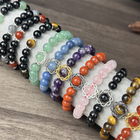 Haute qualité mode cristal artisanat pierres de guérison sept Chakras vie arbre cornaline vert Aventurine Bracelet pour cadeaux