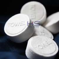 Soft Bleach-Free Disposable Cotton Mini Magic Compressed Towel Pearl Pattern Towel for Home Hotel Travel Use
