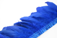 15-20cm néon jaune prix compétitif fait à la main oie Nagorie plume Strung frange 5-8 ''pour la décoration de fête de carnaval