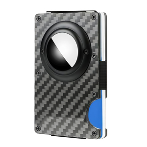 Portefeuille de luxe pour homme, léger, en fibre de carbone, avec blocage RFID et pince à billets en acier inoxydable, idéal pour les cadeaux d'entreprise (commande en gros) - Product Image 1