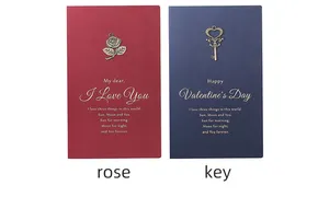 Tùy chỉnh ấm lòng Ngày Valentine độc đáo confession thẻ lãng mạn tình yêu thiệp chúc mừng