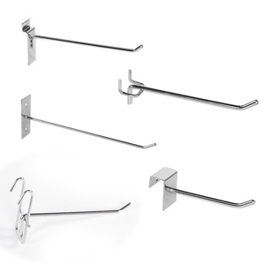 Estante de supermercado, accesorios, tablero de clavijas colgante único, ranura para tablero, ganchos de pared, rejilla, gancho de exhibición de pared - Product Image 2