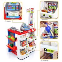 Juguete de Supermercado de Lujo en Oferta, Caja Registradora, Carrito de Compras, Juego de Imitación, Juguetes de Supermercado Grandes