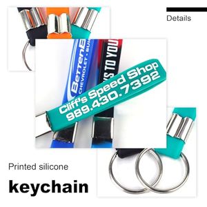 Tùy chỉnh Silicone Keychain văn bản/Logo, cá nhân Silicone Keyring điện thoại di động ba lô, Tùy chỉnh cao su Móc chìa khóa cho quà tặng - Product Image 3