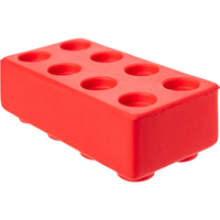 Balle anti-stress en mousse PU en forme de bloc de construction, jouet sensoriel à presser personnalisé en gros pour enfants autistes