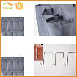 Modern Design Fabric Wall Organizer 20-Pocket Hanging <b>Shoe</b> Bag Storage Multifunction Foldable for Home Use in Living Room - Product Image 6