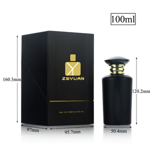 Botella de <span class=keywords><strong>Perfume</strong></span> Negra Mate Premium Personalizada con Caja de Regalo para Caballeros y Damas, 50 ml, 100 ml, Juego de Botellas de Fragancia de Lujo al por Mayor - Product Image 4