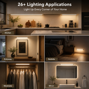 נטען אלחוטי LED חיישן תנועה אור ארון מגנטי מנורת לילה מטבח חדר שינה ארון מדרגות מסדרון תעשייתי 6V - Product Image 4