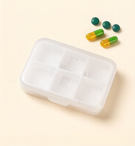 Pastillero de 6 Compartimentos a Prueba de Humedad, Pequeño y Ecológico, Portátil para Bolsillo - Product Image 4