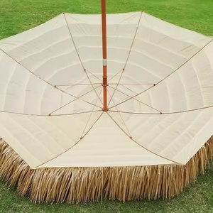 Decorative Straw Market Shade Solution <b>Umbrella</b> Heavy Duty Outdoor <b>Umbrella</b> for Gardens and Decks - Product Image 3