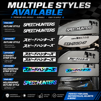 Pegatinas Reflectantes de PVC SHENYIN JDM SpeedHunters, Duraderas, Resistentes al Agua, con Adhesivo Fuerte para Decoración de Autos y Motocicletas