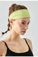 Diadema Deportiva de Color Sólido para Yoga, Transpirable, Absorbente de Sudor, Antideslizante, para Gimnasio, Venta al Por Mayor de Fábrica