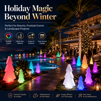 COOLQING Lampe de sol lumineuse rechargeable IP65 avec télécommande, lumières LED à intensité variable pour extérieur, mariage, fête, jardin, Noël