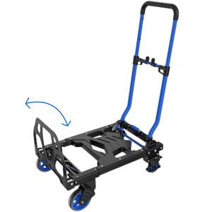 عربة يد فولاذية قابلة للطي 2 في 1 للحمولات الثقيلة 150 كجم/75 كجم - Product Image 5