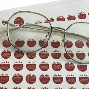Pegatinas Redondas de <span class=keywords><strong>Vinilo</strong></span> de 1 Pulgada, Adhesivas, Estáticas, Resistentes al Agua, Personalizadas <span class=keywords><strong>para</strong></span> Lentes de Gafas - Product Image 1