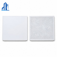 Panneau de plafond en aluminium ignifuge 600x600mm, système d'isolation acoustique à clipser pour les bureaux et les espaces commerciaux