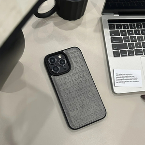 <span class=keywords><strong>Coque</strong></span> de téléphone en cuir à motif rétro <span class=keywords><strong>Crocodile</strong></span> pour <span class=keywords><strong>iPhone</strong></span> 15 14 13 12 <span class=keywords><strong>11</strong></span> Pro Max Couverture arrière souple antichoc de luxe - Product Image 4