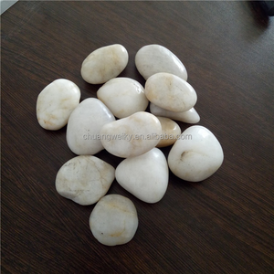 Les usines chinoises proposent des galets blancs polis en gros pour l'aménagement paysager, galets naturels polis. Les prix sont les plus bas. - Product Image 4
