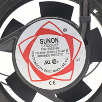 Ventilateur axial électrique AC SUNON SF9225AT 2092HBL 230V 0.07A 9225 92mm à roulement à billes 2 fils en plastique 2700 tr/min