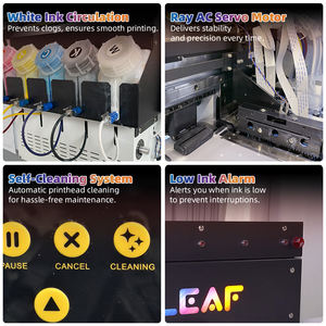 מדפסת DTF מהירה LEAF בגודל 60 ס\\\"מ (24 אינץ') עם 4 ראשי הדפסה I3200 להדפסת העברה בחום על בדים בפורמט גדול - Product Image 2