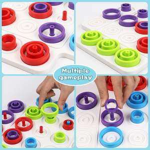 Juego de Mesa Familiar de Estrategia, Nuevas Competencias, Tres en Raya, Juegos de Ferrule, Rompecabezas Interactivo, Trampa, <span class=keywords><strong>Ajedrez</strong></span> Circular - Product Image 2