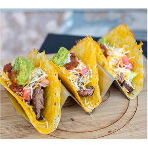 Comida mexicana vajilla de acero inoxidable 3 <span class=keywords><strong>Taco</strong></span> de cáscara titular rápido Catering - Product Image 5