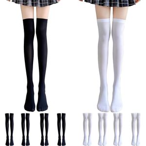 Chaussettes hautes jusqu'aux cuisses, bas longs pour femmes et filles, chauffe-jambes respirants en Spandex et Nylon, usage quotidien - Product Image 1