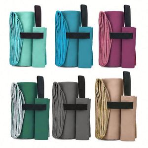 Serviette de plage, de yoga ou de natation en microfibre double face avec logo personnalisé, séchage rapide, super absorbante, impression active - Product Image 2